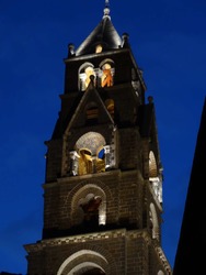 Le clocher de la cathedrale du Puy en Velay la veille du départ