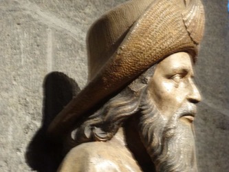 Statue de Saint Jacques à la Cathédrale du Puy en Velay